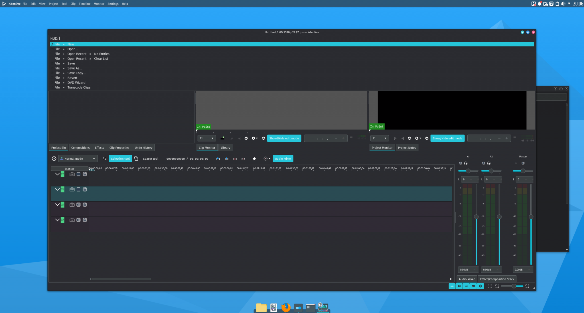 Выпуск дистрибутива Nitrux 2.2 с рабочим столом NX desktop. Виндузятник. Kdenlive Linux. Проблемы виндузятника. Qt load plugin